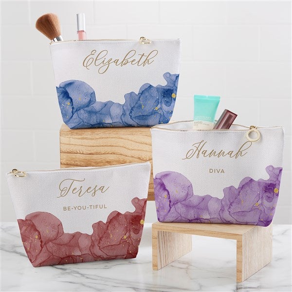 Birthstone Color Personalized Makeup Bag - 38867