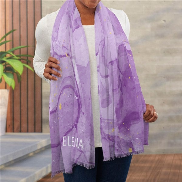 Birthstone Color Personalized Women's Pashmina Scarf  - 38872