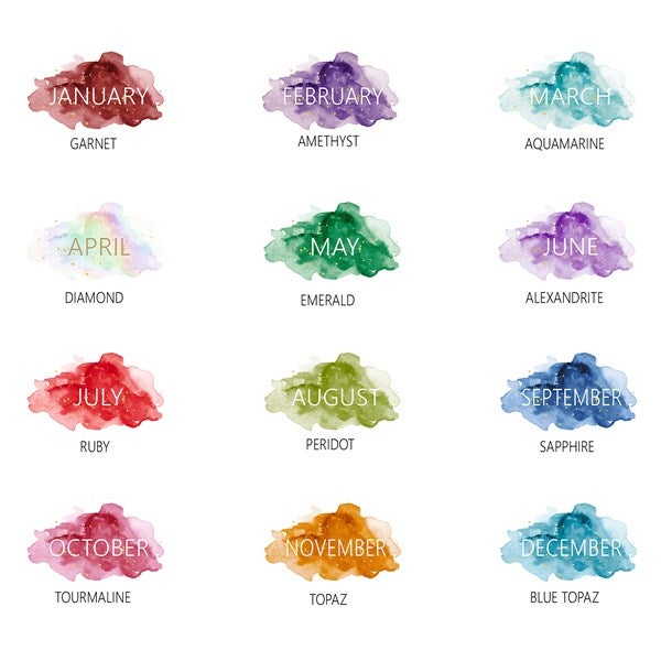 Birthstone Color Personalized Journal