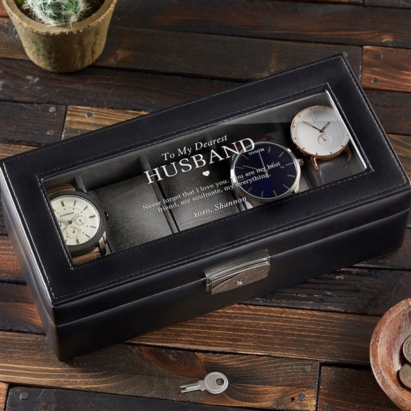 Personalized Leather Watch Box - To My Husband - 38892