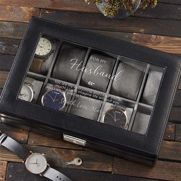 Personalized Leather Watch Box - To My Husband - 38892