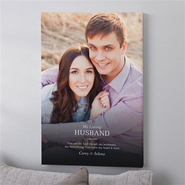 Personalized Photo Canvas Prints - To My Husband - 38894