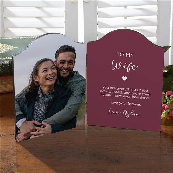 To My Wife Personalized Photo Plaque  - 38905