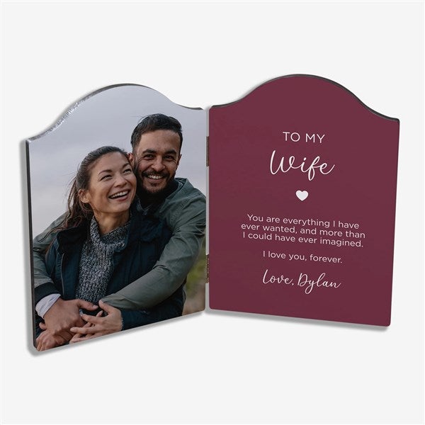 To My Wife Personalized Photo Plaque  - 38905