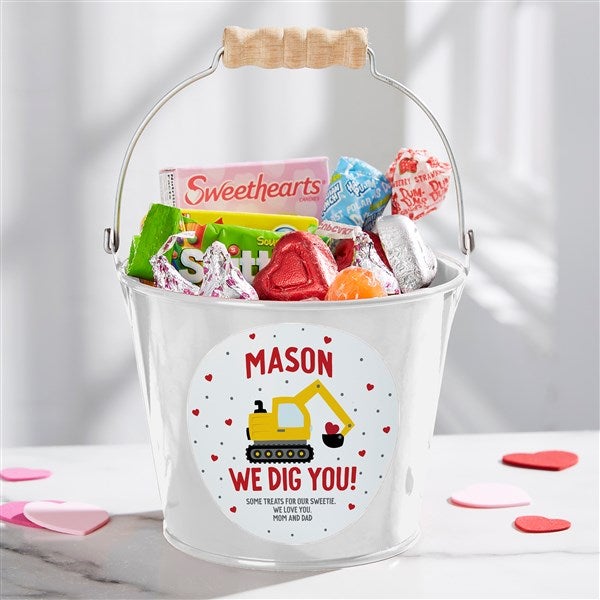 I Dig You Personalized Valentine's Day Treat Bucket  - 38919