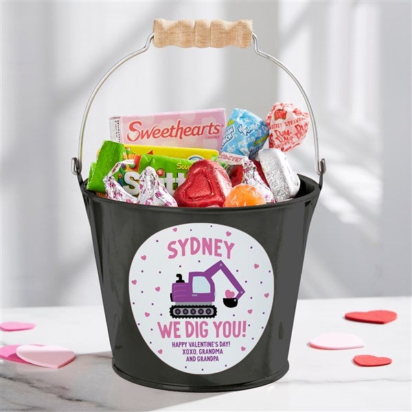 I Dig You Personalized Valentine's Day Treat Bucket  - 38919