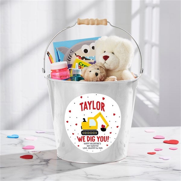 I Dig You Personalized Valentine's Day Treat Bucket  - 38919