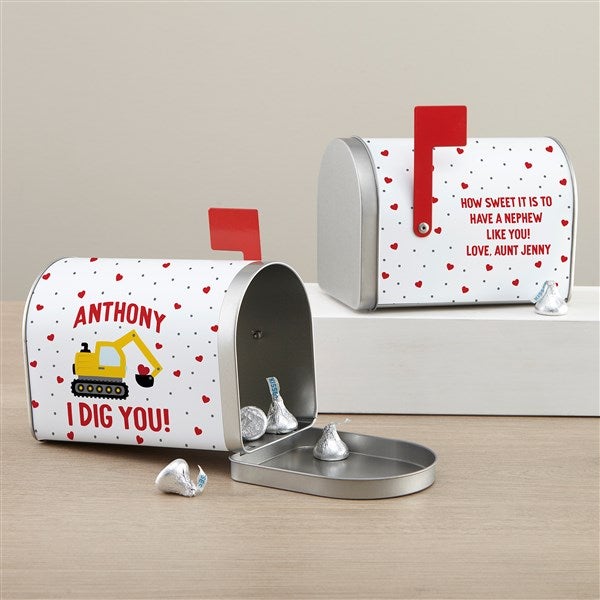 I Dig You Personalized Valentine's Day Treat Mailbox  - 38920