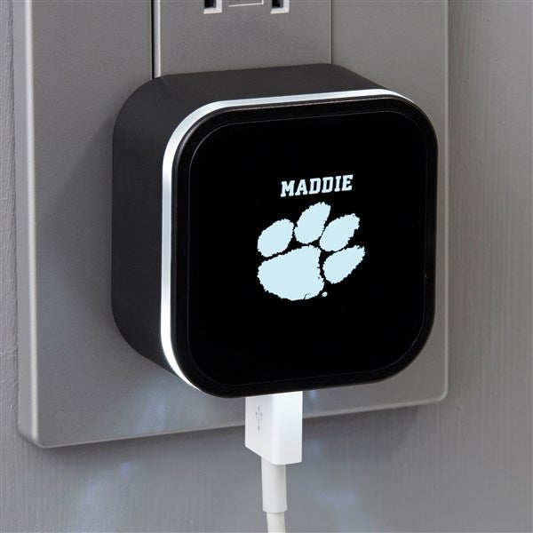 NCAA Clemson Tigers Personalized LED Triple Port USB  - 38937
