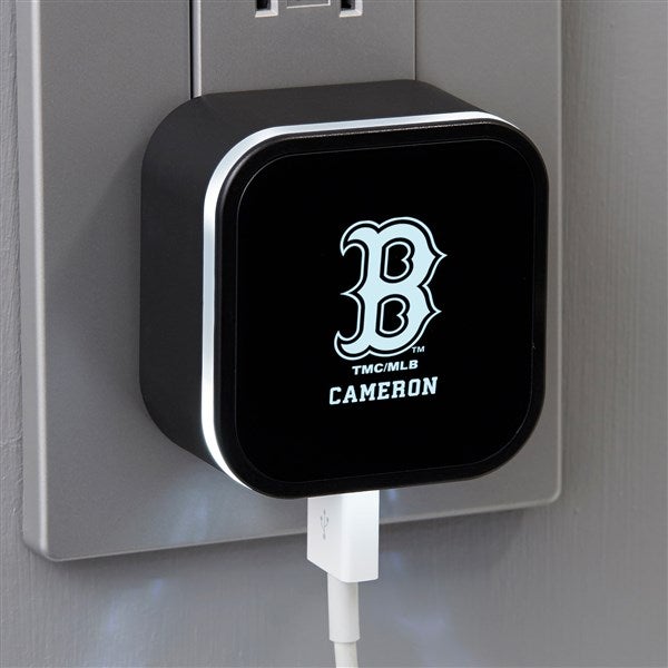 MLB Boston Red Sox Personalized LED Triple Port USB  - 38943
