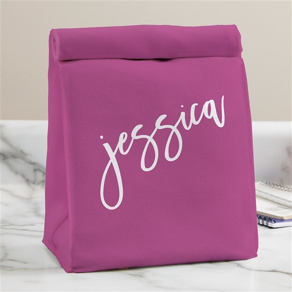 Trendy Script Personalized School Lunch Bag  - 38956D