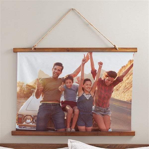 Personalized Photo Wood Topped Tapestry  - 38985D