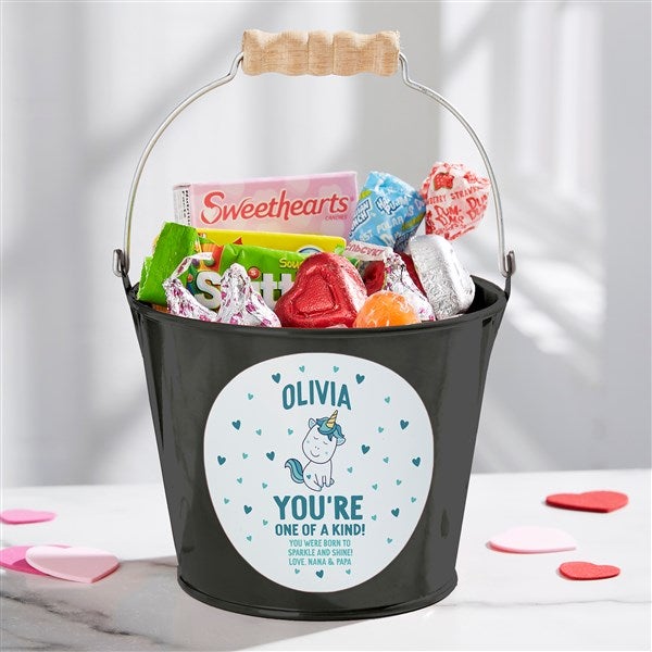 You're One of A Kind Personalized Valentine's Day Treat Bucket  - 38990