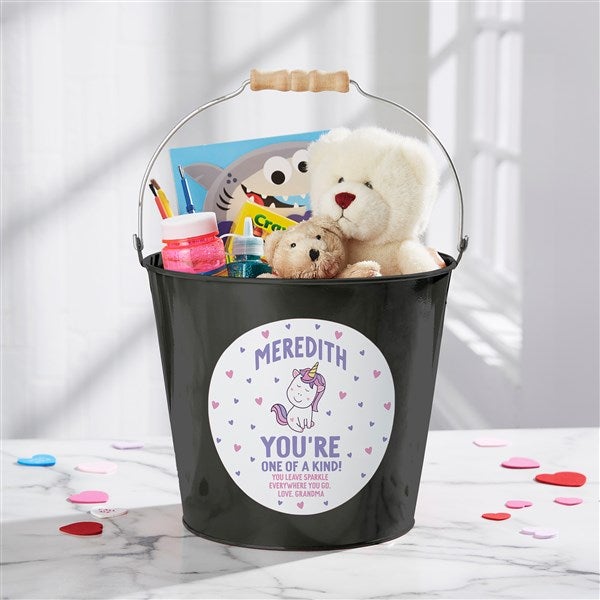 You're One of A Kind Personalized Valentine's Day Treat Bucket  - 38990