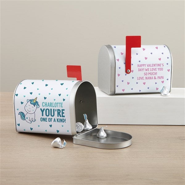 You're One of A Kind Personalized Valentine's Day Treat Mailbox  - 38991