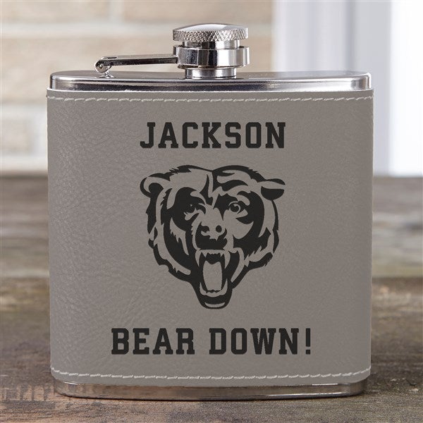 NFL Chicago Bears Leatherette Personalized Flask  - 39006