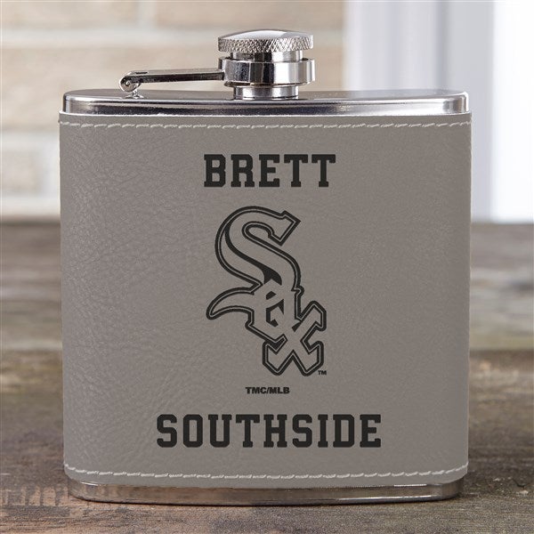  MLB Chicago White Sox Leatherette Personalized Flask  - 39029