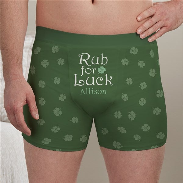 Rub for Luck Custom Name Personalized Boxer Shorts