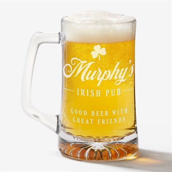Irish Home Personalized 25 oz. Deep-Etch Beer Mug  - 39154