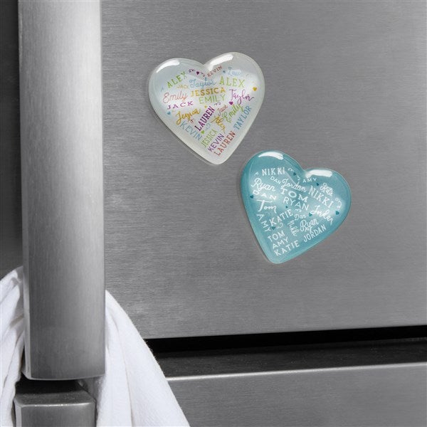 Close To Her Heart Personalized Acrylic Heart Magnet