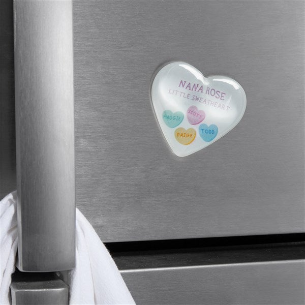 Grandma's Sweethearts Personalized Acrylic Heart Magnet  - 39247