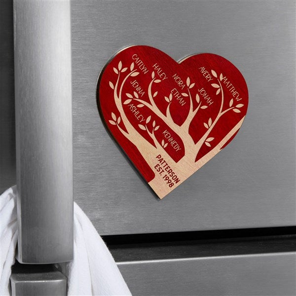 Family Tree Personalized Wood Magnet  - 39253