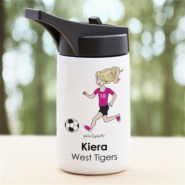 philoSophie's® Soccer Personalized Double-Wall Vacuum Insulated Water Bottle  - 39284