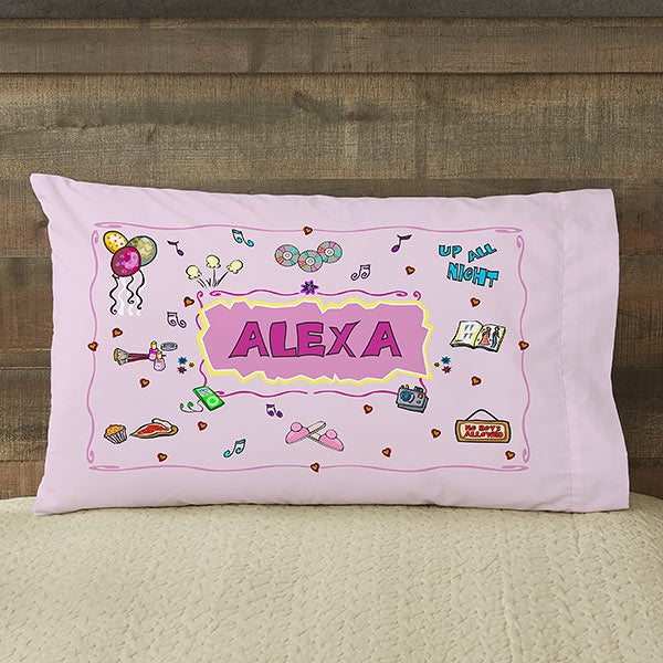 Personalized Signature Slumber Party Pillowcase - 3932