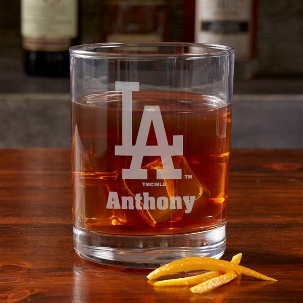 MLB Los Angeles Dodgers Engraved Old Fashioned Whiskey Glasses  - 39329