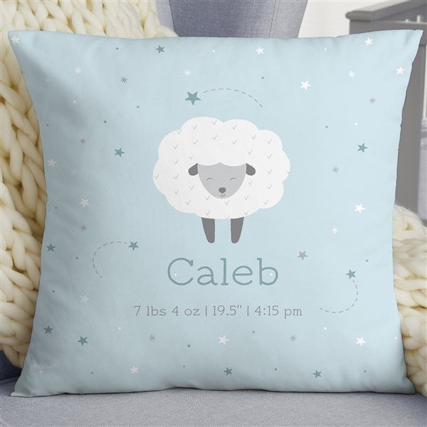 Baby Sheep Personalized Throw Pillow  - 39330