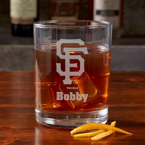 MLB San Francisco Giants Engraved Old Fashioned Whiskey Glasses - 39338