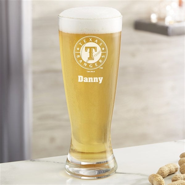 MLB Texas Rangers Personalized Beer Glass  - 39346