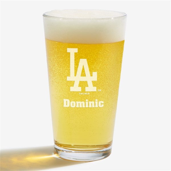 MLB Los Angeles Dodgers Personalized Beer Glass  - 39354