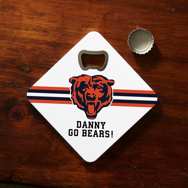 NFL Chicago Bears Personalized Bottle Opener Coaster  - 39365