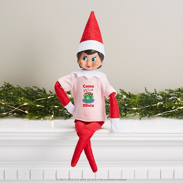 The Elf on the Shelf Cocoa Personalized Clause Couture Elf Shirt  - 39398
