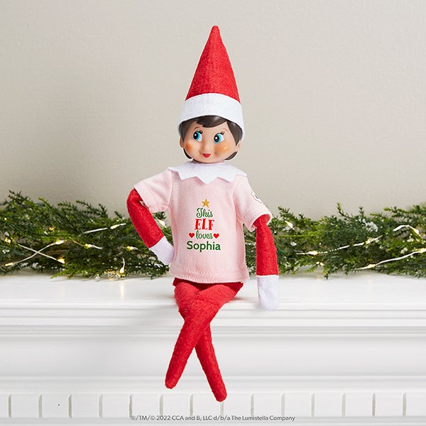 The Elf on the Shelf Loves Personalized Clause Couture Elf Shirt  - 39400