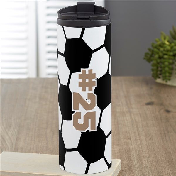 Soccer Personalized 16 oz. Travel Tumbler  - 39456