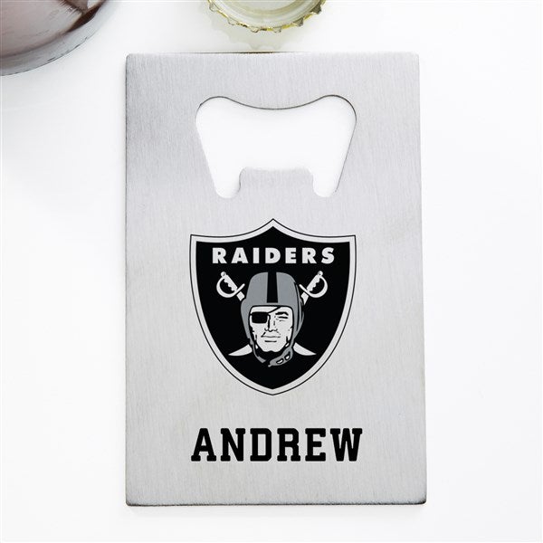 NFL Las Vegas Raiders Personalized Credit Card Size Bottle Opener  - 39545