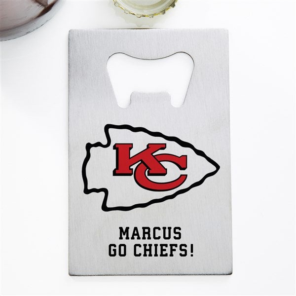 NFL Kansas City Chiefs Personalized Credit Card Size Bottle Opener  - 39557