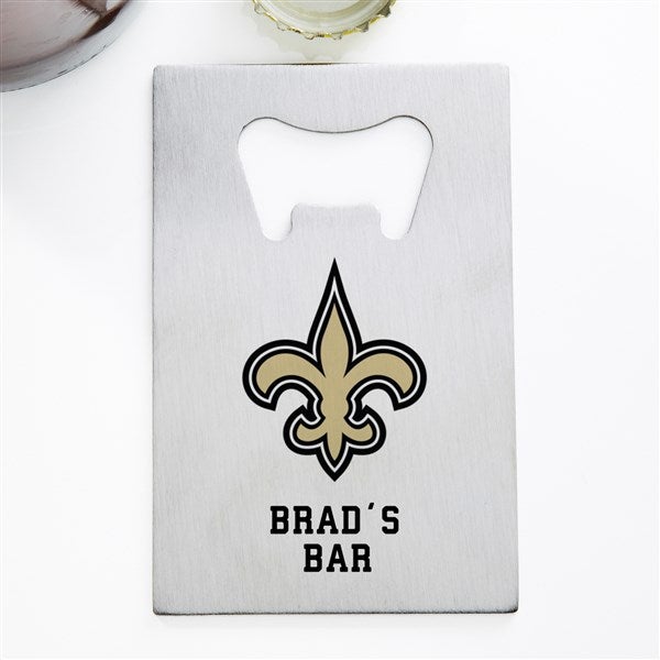 NFL New Orleans Saints Personalized Credit Card Size Bottle Opener  - 39563