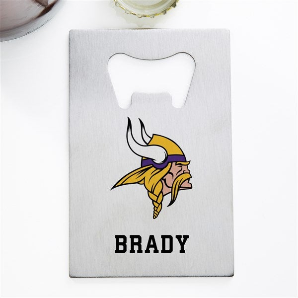 NFL Minnesota Vikings Personalized Credit Card Size Bottle Opener  - 39564