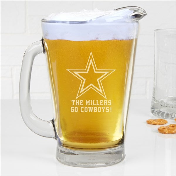 Dallas Cowboys 16oz. Glass Tankard Cup with Gift Box