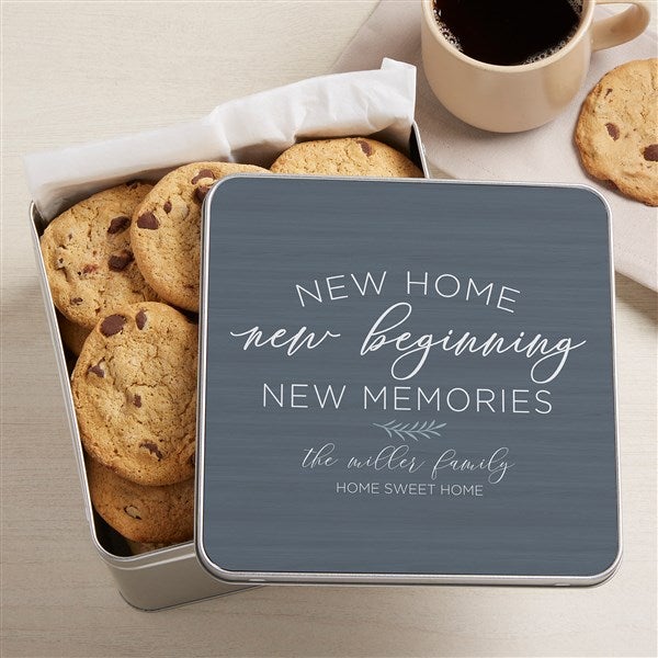 New Beginnings New Memories Personalized Metal Treat Tin  - 39694