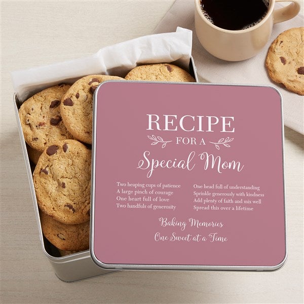 Recipe for a Special Mom Personalized Metal Treat Tin  - 39700