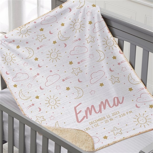 Baby Celestial Personalized Baby Blanket  - 39706