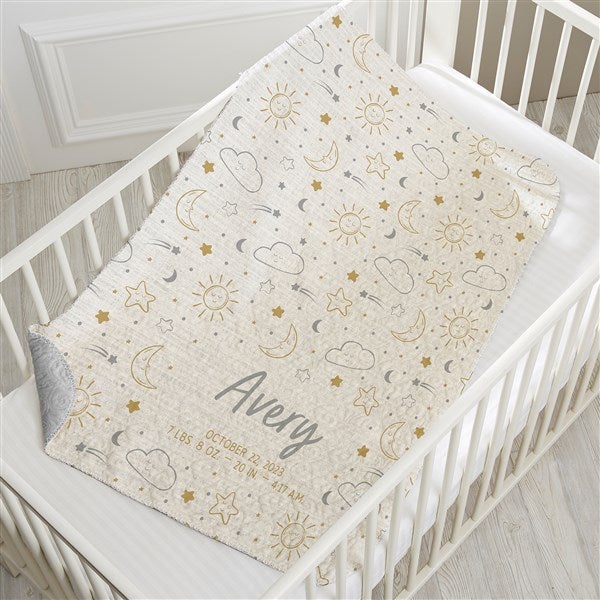 Baby Celestial Personalized Baby Blanket  - 39706