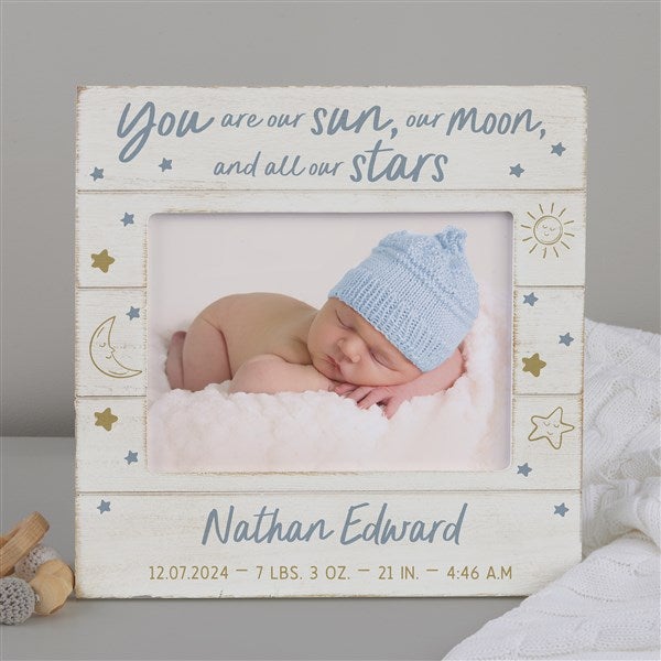 Baby Celestial Personalized Shiplap Frame  - 39714