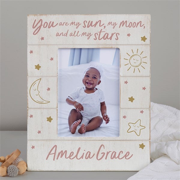 Baby Celestial Personalized Shiplap Frame  - 39714