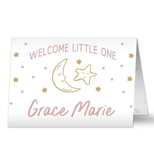 Baby Celestial Personalized Baby Greeting Card  - 39718