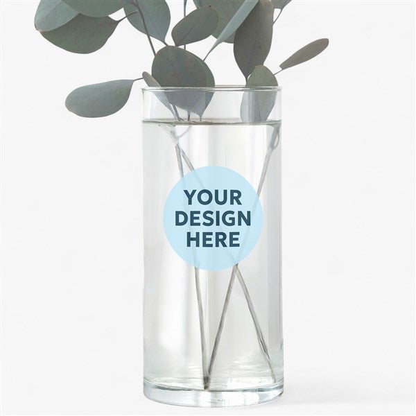 Personalized Logo 7.5&quot; Cylinder Vase  - 39722